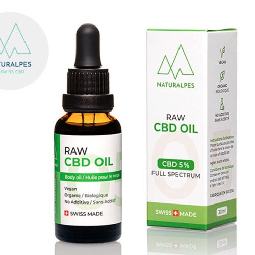 Huile CBD 5% Bio Raw (10ml) - Naturalpes