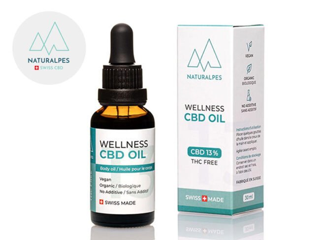 Huile CBD 13% Bio Wellness (10ml) - Naturalpes