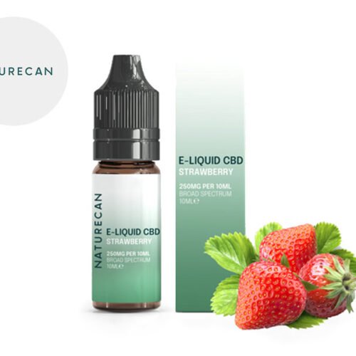 E liquide Fraise CBD (500mg) - Naturecan