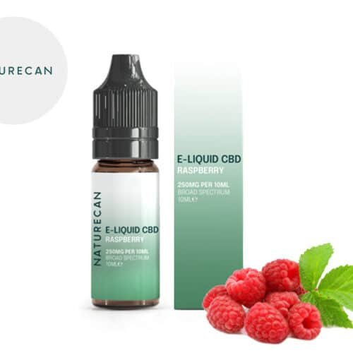 E liquide Framboise CBD (500mg) - Naturecan