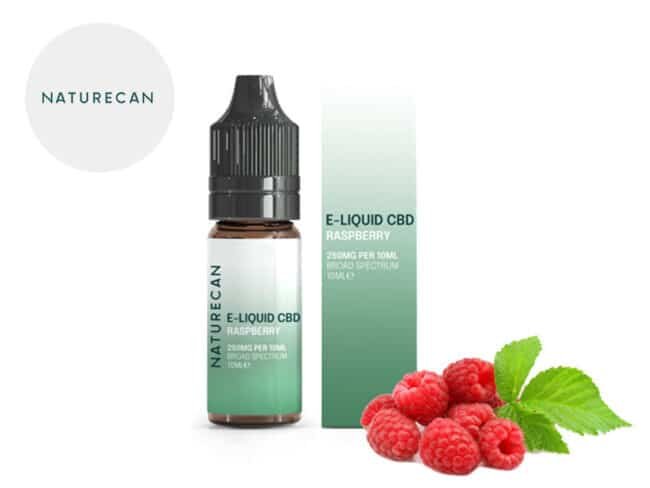 E liquide Framboise CBD (500mg) - Naturecan