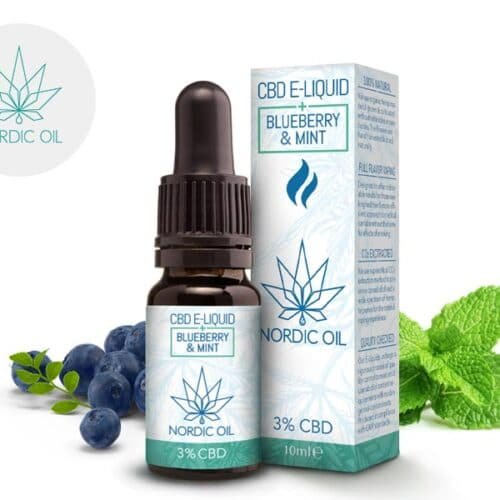 E liquide Myrtilles et Menthe CBD (300mg) - Nordic Oil