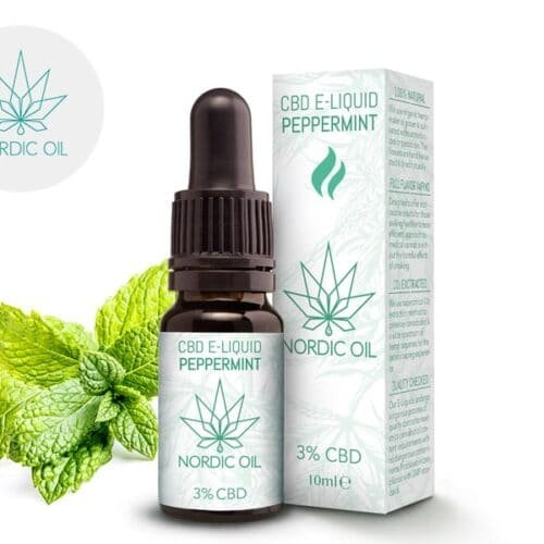 E liquide Menthe Poivrée CBD (300mg) - Nordic Oil