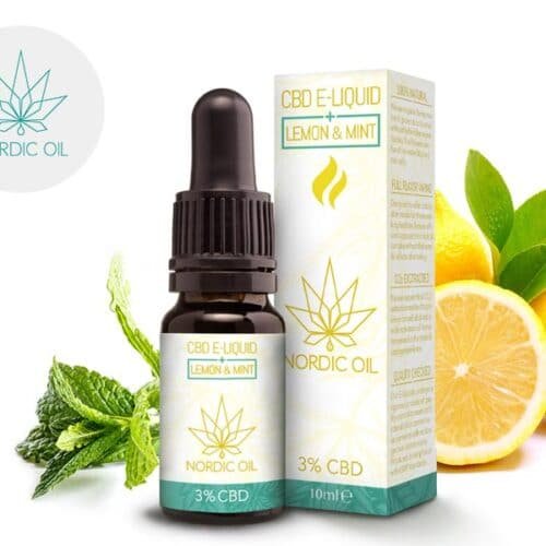 E liquide Citron et Menthe CBD (300mg) - Nordic Oil