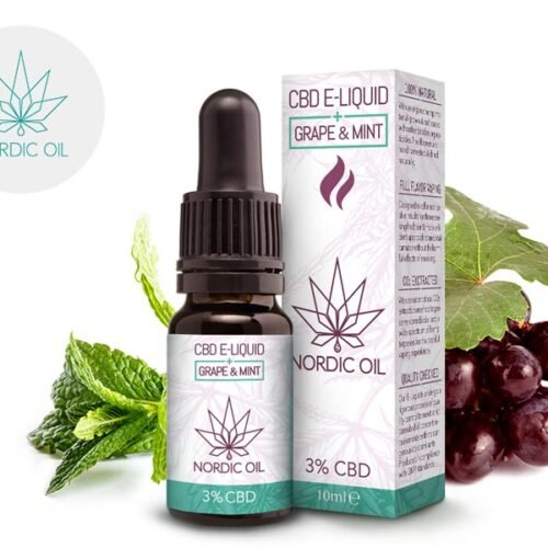 E liquide Raisin et Menthe CBD (300mg) - Nordic Oil