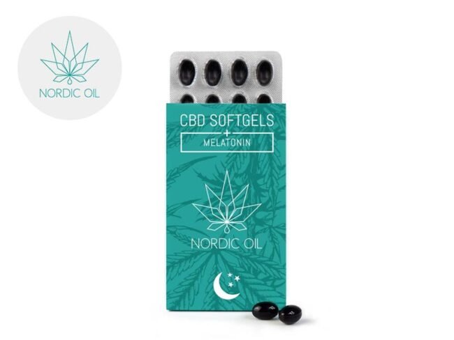 Capsules CBD 150mg Mélatonine - Nordic Oil