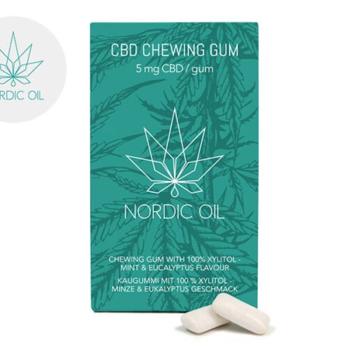 Chewing-gum Menthe CBD 5% vegan - Nordic Oil