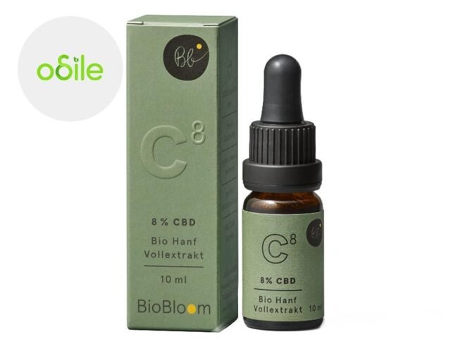 Huile CBD 8% Bio (10ml) - Odile Green