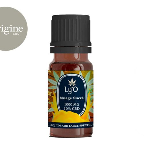 E-Liquide Nuage Sucré CBD (Sans THC) (1000mg) - Ly'O