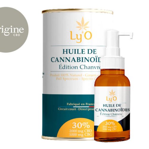 Huile CBD CBG 30% Bio (10ml) - Ly'O