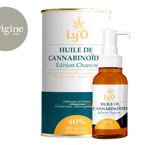 Huile CBD CBG 40% Bio (10ml) - Ly'O