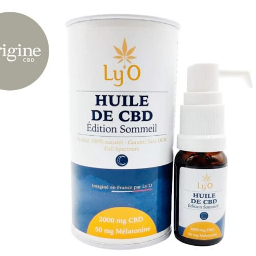 Huile CBD 20% Bio Mélatonine (10ml) - Ly'O