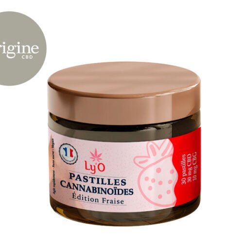 Pastilles CBD CBG 1200mg Fraise - Ly'O