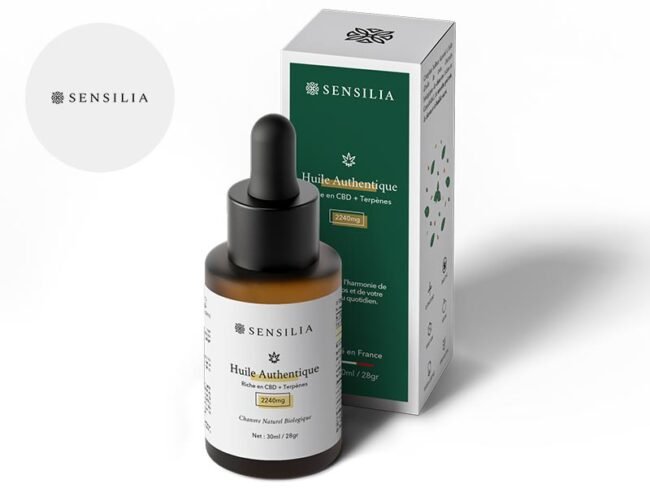 Huile CBD 8% Bio (30ml) - Sensilia