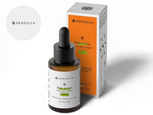 Huile CBD 8% Bio (30ml) - Sensilia
