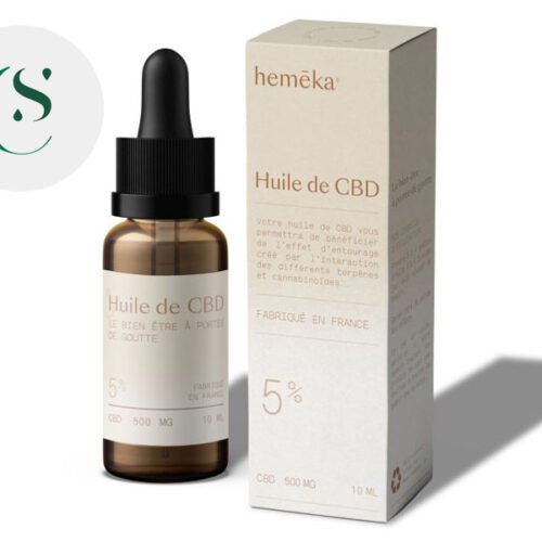 Huile CBD 5% Bio (10ml) - Hemēka