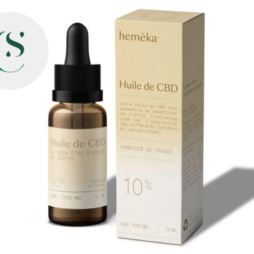 Huile CBD 10% Bio (10ml) - Hemēka
