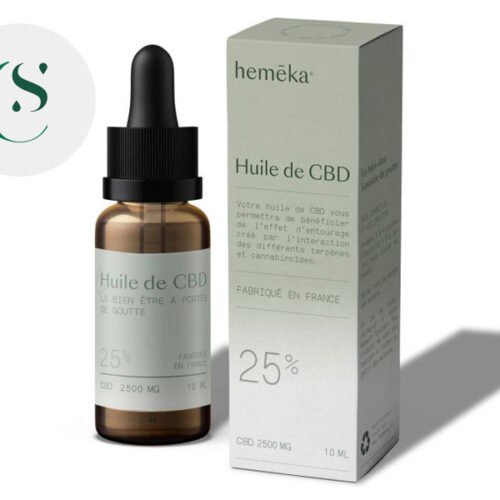 Huile CBD 25% Bio (10ml) - Hemēka