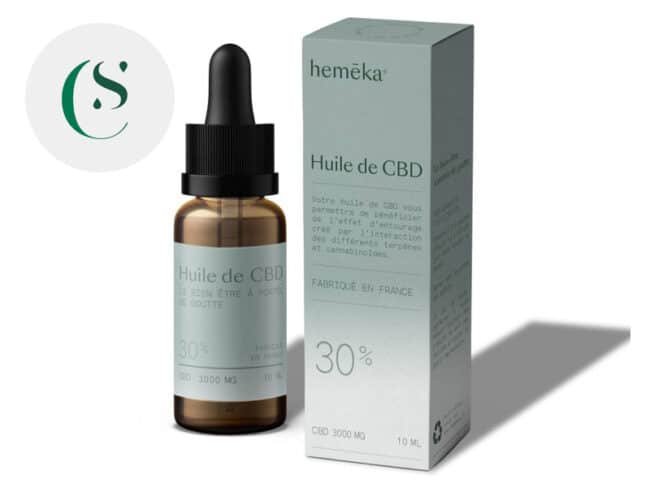 Huile CBD 30% Bio (10ml) - Hemēka