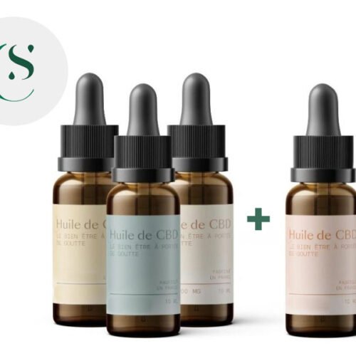 Pack 3+1 Huiles CBD 30% bio (40ml) - Hemēka