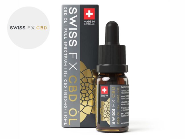 Huile CBD 15% Bio (10ml) - SWISS FX