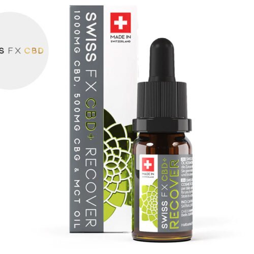 Huile CBD 10% CBG 5% Recover (10ml) - SWISS FX