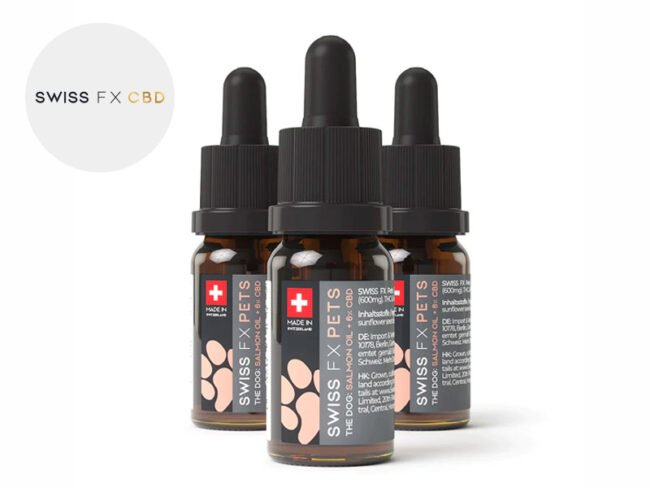 Pack 3 Huile CBD pour Chien 6% (Saumon) (30ml) SWISS FX