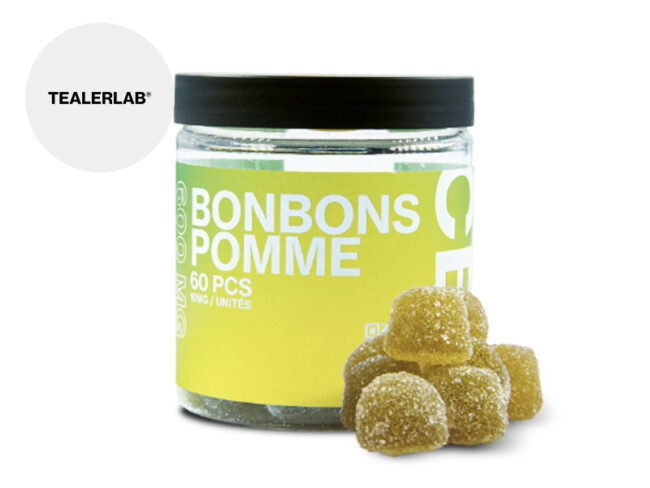 Bonbon acidulé CBD 10% Pomme - TealerLab