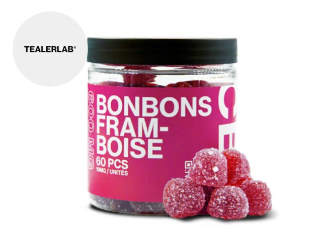 Bonbon acidulé CBD 15% Framboise - TealerLab