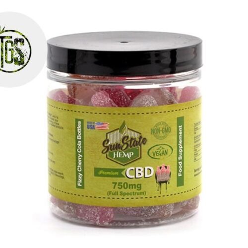 Bonbon acidulé Coca Cola CBD 25% vegan - Sunstate