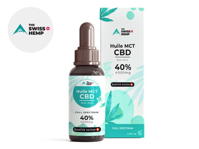 Huile CBD 40% Bio (10ml) - The Swiss Hemp