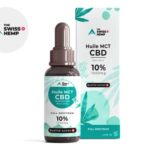 Huile CBD 10% Bio (10ml) - The Swiss Hemp