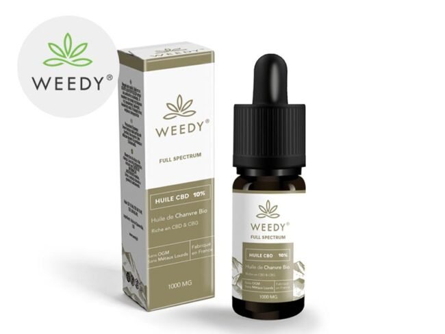 Huile CBD 10% Bio (10ml) - Weedy