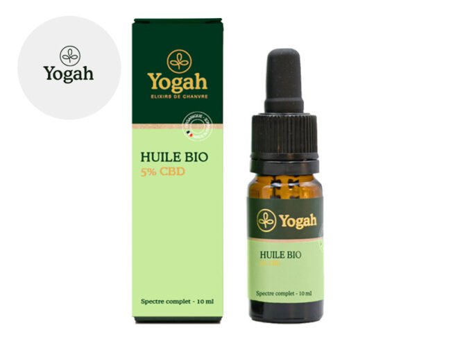 Huile CBD 5% Bio (10ml) - Yogah