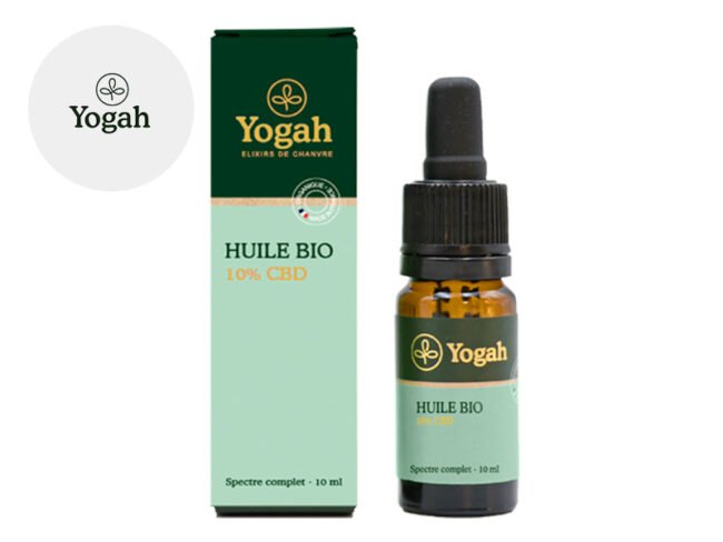 Huile CBD 10% Bio (10ml) - Yogah