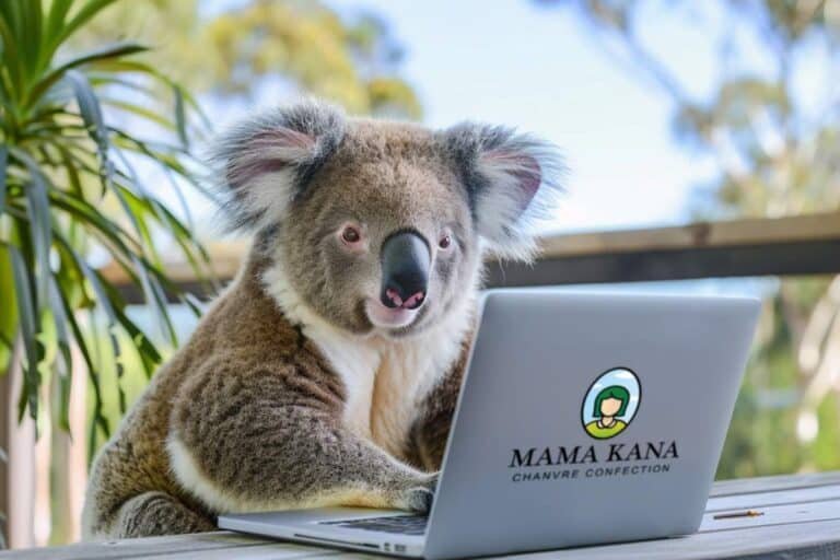 koala cannanews qui navigue sur le site de Mama Kana