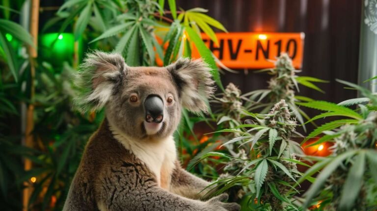 koala devant fleurs thv-n10
