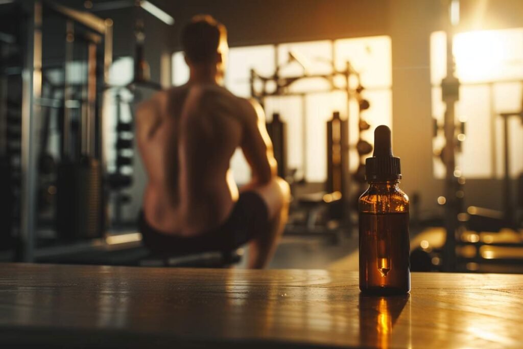 salle de sport et huile de cbd