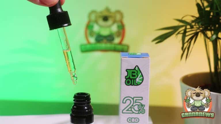 pipette et goutte d'huile cbd justbob